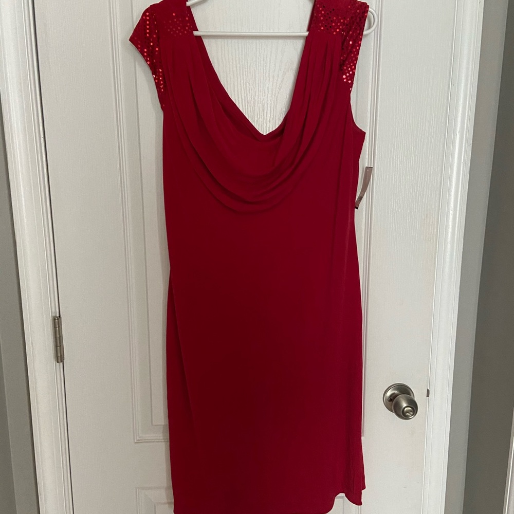 Short red dress